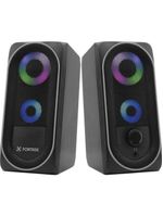 Caixa de som gamer multimídia fortrek black hawk rgb preta