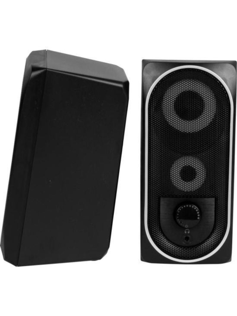 Caixa de som gamer multimídia fortrek black hawk rgb preta