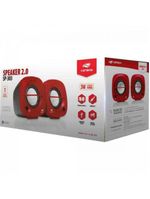 Caixa de som c3tech sp-303rd multimídia 20 vermelha