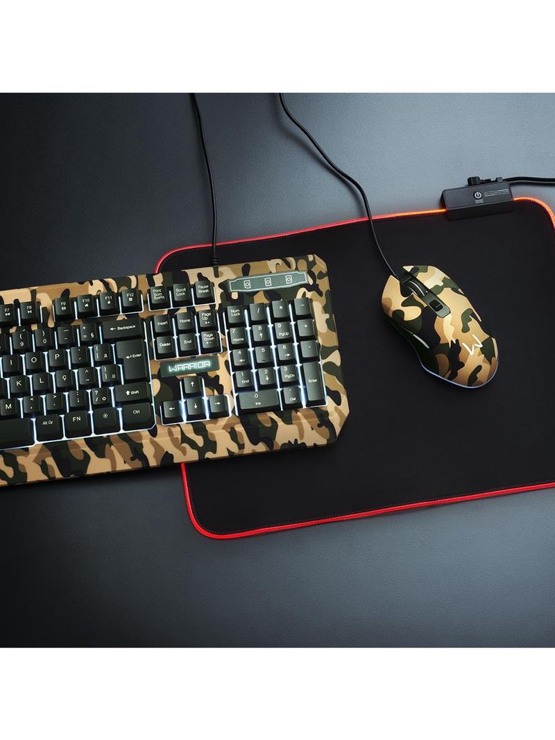 Teclado e mouse gamer army kyler warrior - tc249