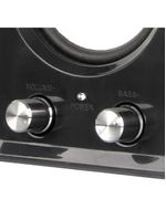 Caixa de som 21 14w rms usb conexão p2 controle de volume preto - sp172