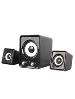 Caixa de som 21 14w rms usb conexão p2 controle de volume preto - sp172