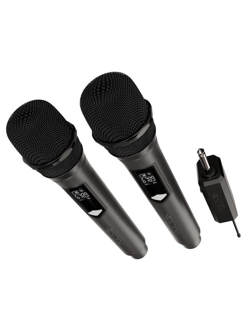 Par de microfones pulse pro 2 sem fio + receiver - sp801