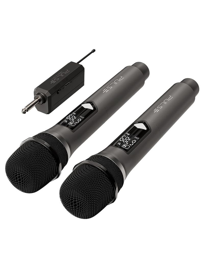 Par de microfones pulse pro 2 sem fio + receiver - sp801