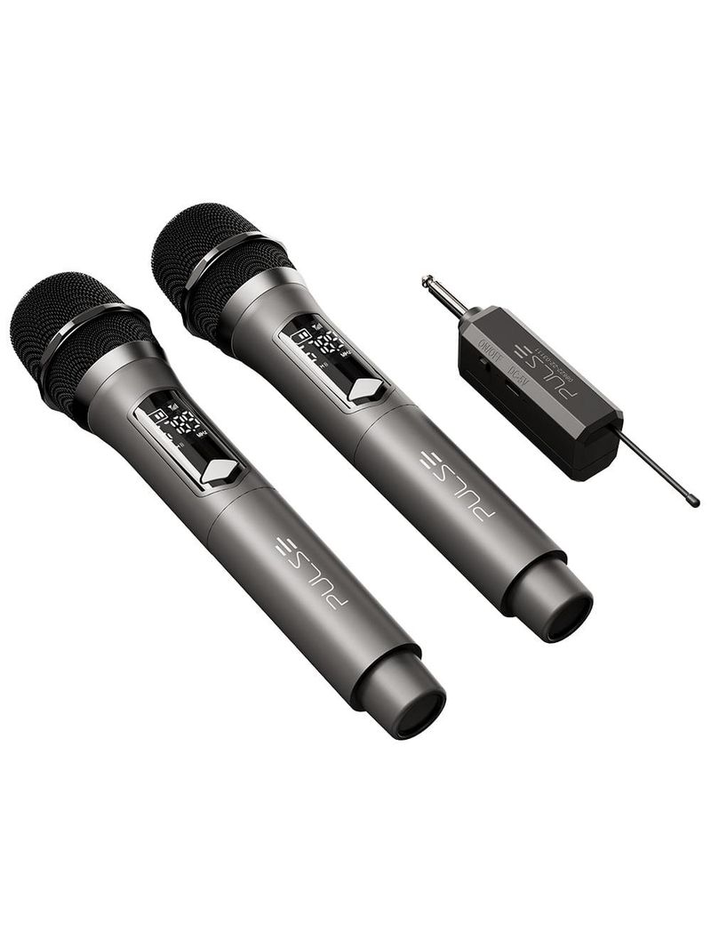 Par de microfones pulse pro 2 sem fio + receiver - sp801