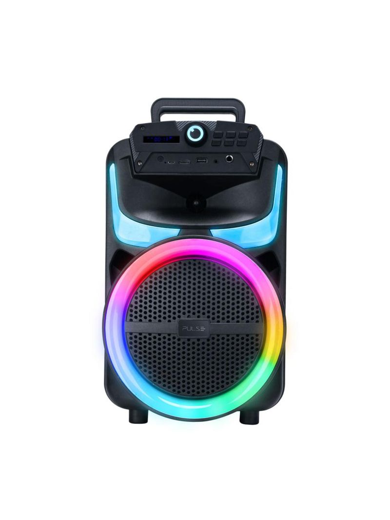 Caixa de som pulse burst 250w rms 8pol bt/aux/usb/fm - sp402e
