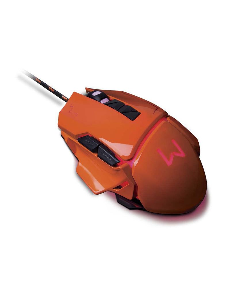 Mouse gamer 3200dpi warrior ivor laranja - mo263