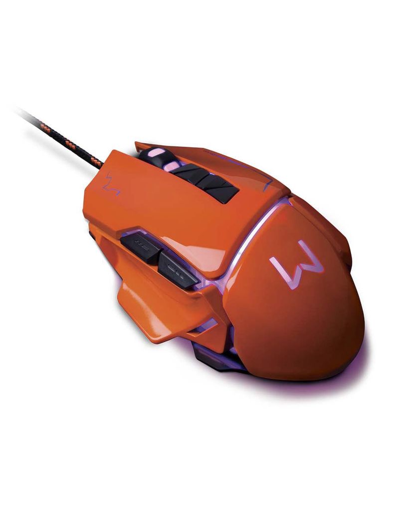 Mouse gamer 3200dpi warrior ivor laranja - mo263
