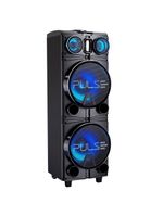 Caixa de som torre storm 10pol 1500w rms bt/aux/usb/tws/fm pulse - sp514