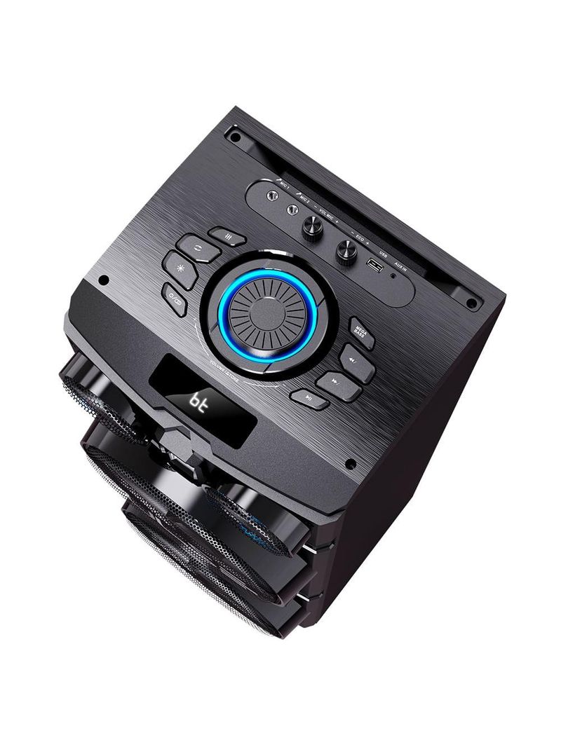 Caixa de som torre storm 10pol 1500w rms bt/aux/usb/tws/fm pulse - sp514