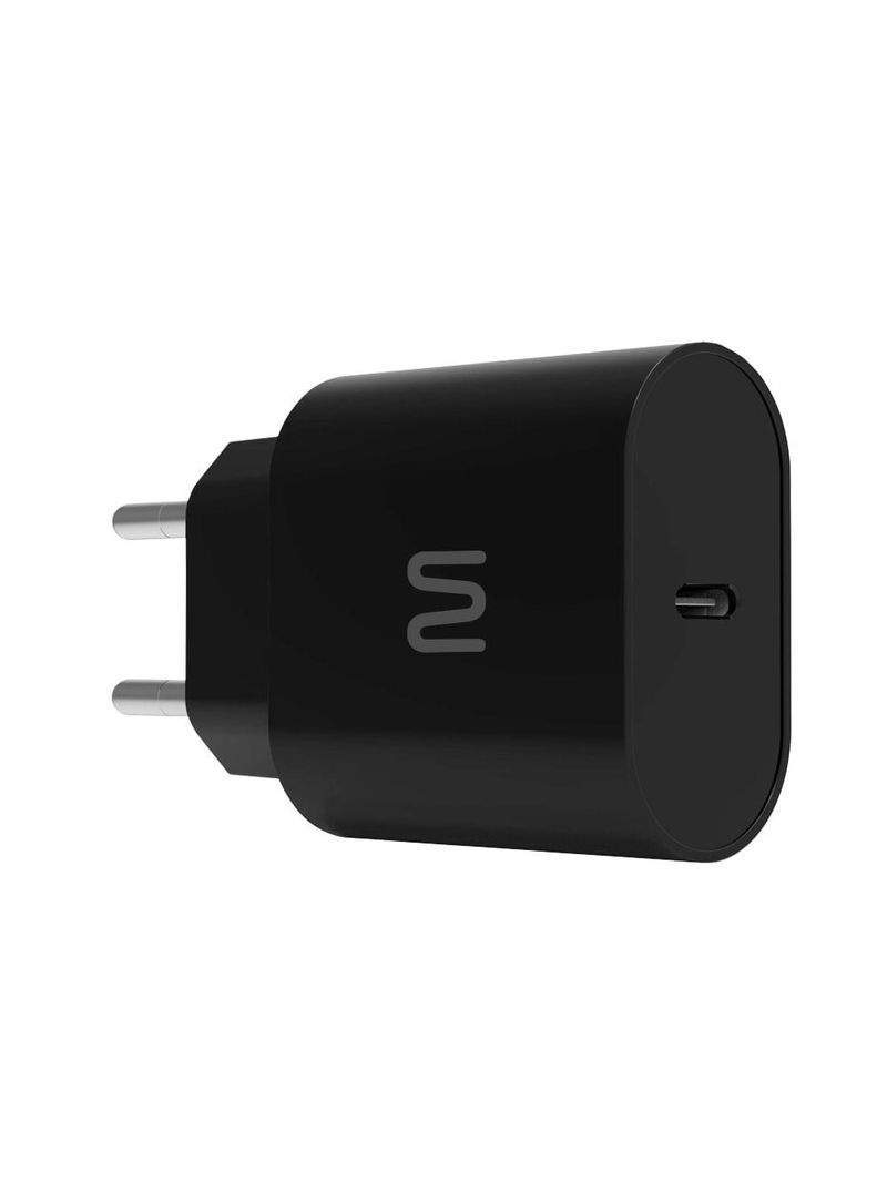 Carregador de parede usb c 20w preto - cb168