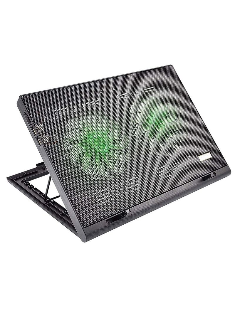 Cooler para notebook power gamer led verde luminoso multilaser - ac267