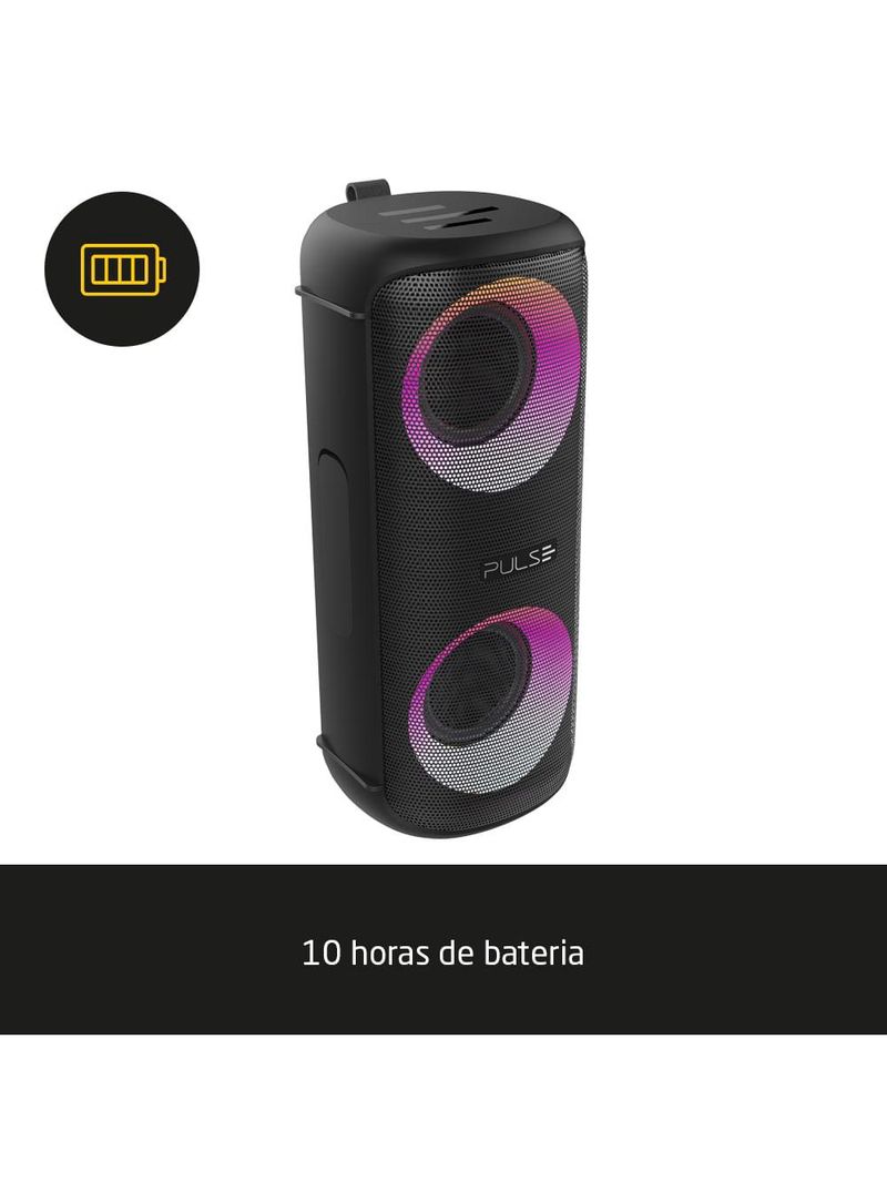 Caixa de som mini pulsebox 30w bluetooth 50/aux/sd pulse - sp603