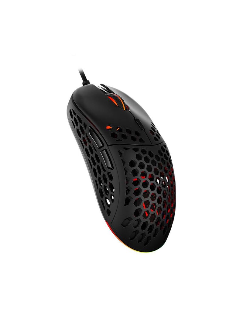 Mouse gamer hive 8 botões rgb 16000dpi, sensor pixart 3389 warrior - mo398