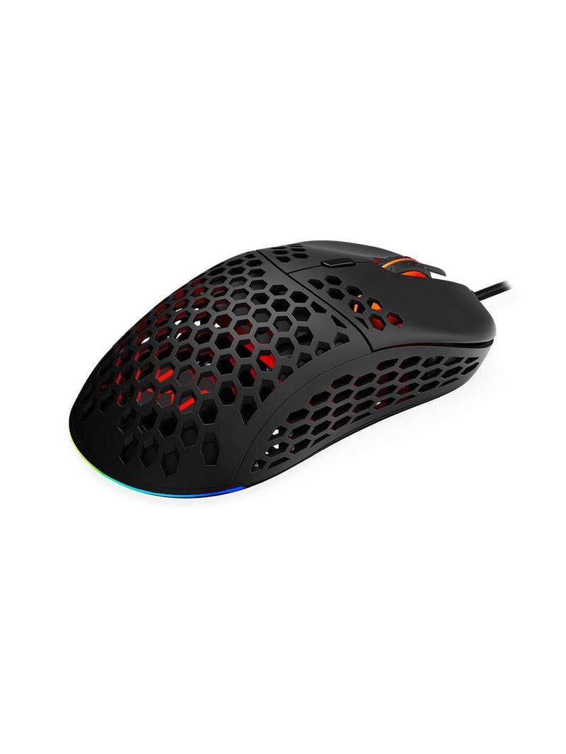 Mouse gamer hive 8 botões rgb 16000dpi, sensor pixart 3389 warrior - mo398