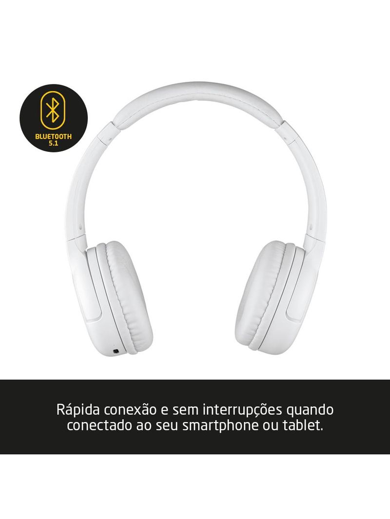 Headphone bluetooth flow branco pulse - ph394