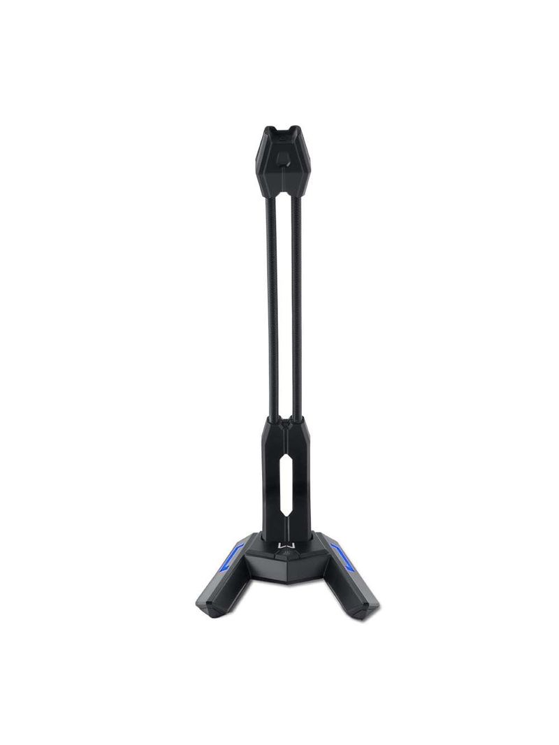 Microfone gamer olier usb led preto warrior - ph255