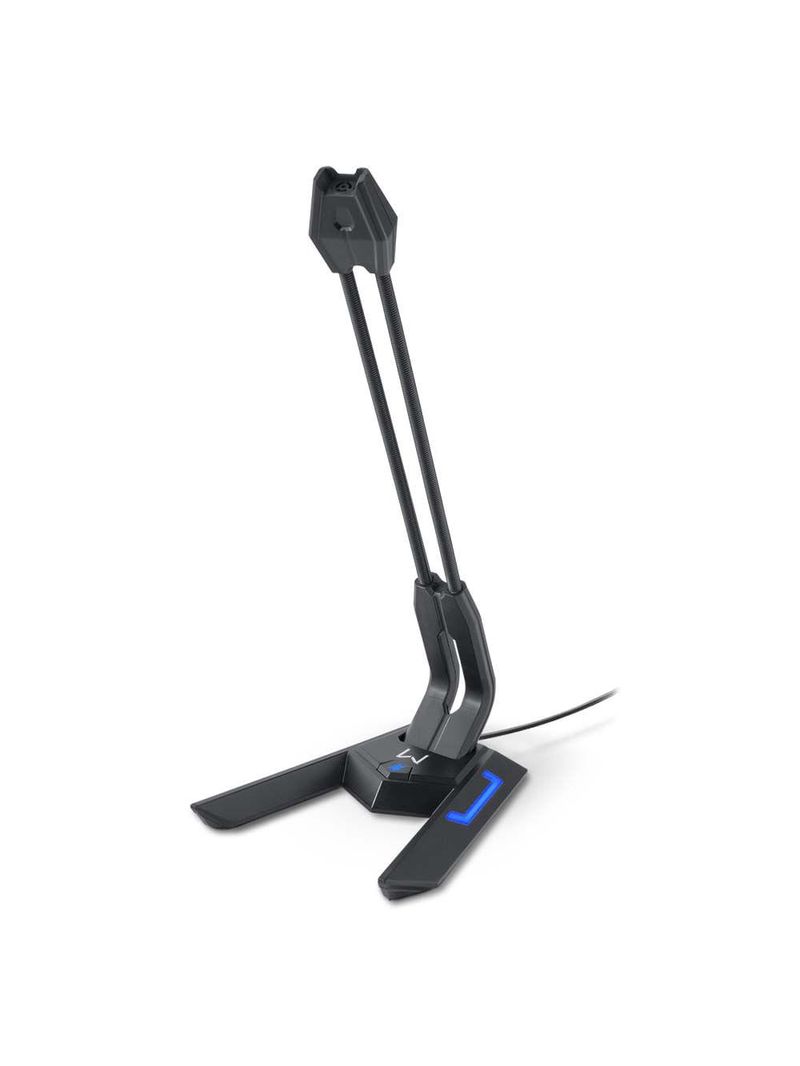 Microfone gamer olier usb led preto warrior - ph255