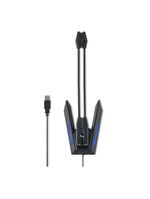 Microfone gamer olier usb led preto warrior - ph255