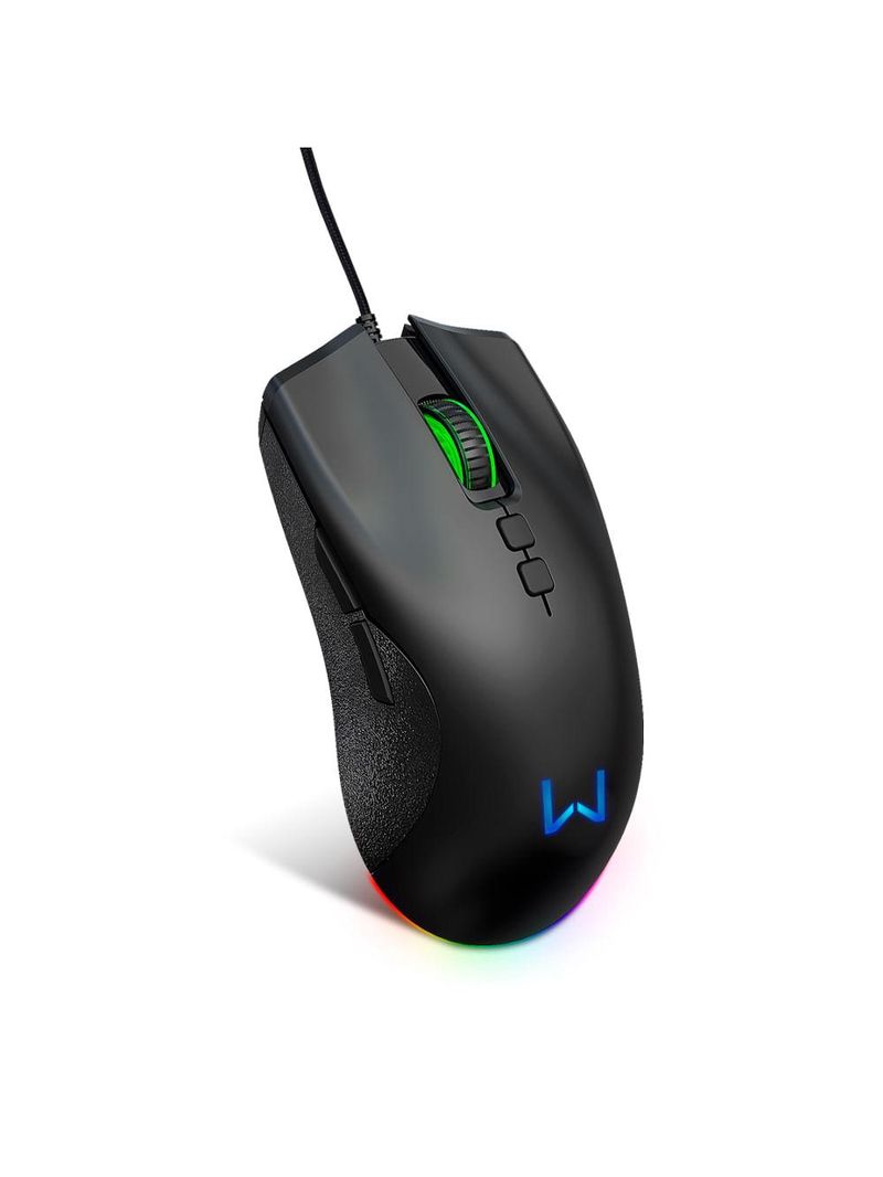 Mouse gamer rush 12000dpi 7 botões warrior - mo392
