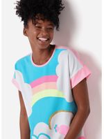 Camisola manga curta viscolycra feminina ovelha