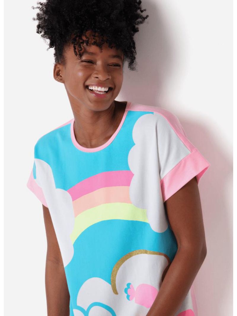 Camisola manga curta viscolycra feminina ovelha