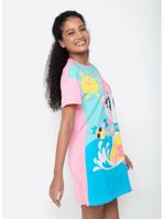 Camisola manga curta viscolycra feminina unicórnio aloha