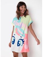 Camisola manga curta viscolycra feminino unicórnio cherry