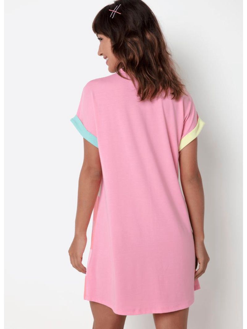 Camisola manga curta viscolycra feminino unicórnio cherry