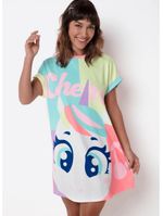 Camisola manga curta viscolycra feminino unicórnio cherry