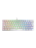 Teclado gamer mecânico royal precision, blue switch, abnt2, rgb branco warrior - tc311
