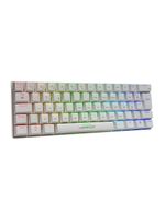 Teclado gamer mecânico royal precision, blue switch, abnt2, rgb branco warrior - tc311