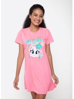 Camisola manga curta algodão feminina unicórnio aloha