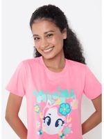 Camisola manga curta algodão feminina unicórnio aloha