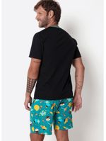 Pijama manga curta masculino space food