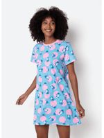 Camisola manga curta algodão feminina stitch