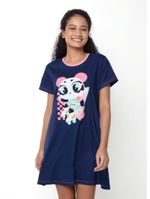 Camisola manga curta algodão feminina panda miami
