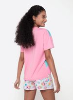 Pijama manga curta viscolycra feminino unicórnio aloha