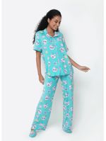Pijama manga curta viscolycra feminino unicórnio aloha