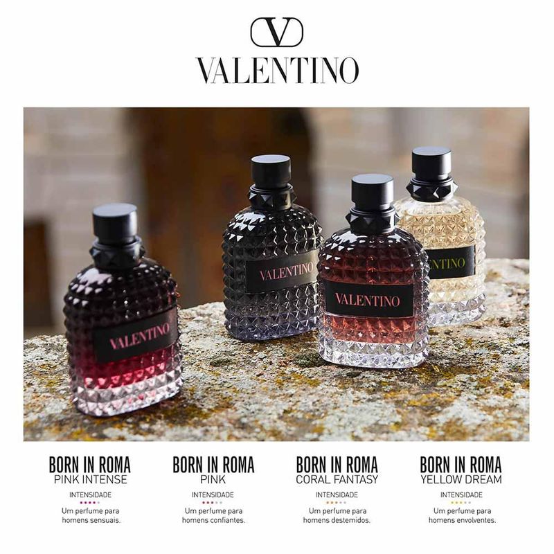 Perfume yellow dream uomo valentino born in roma eau de toilette masculino