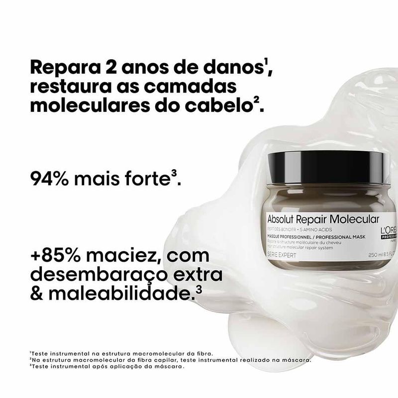 Máscara de tratamento l'oréal professionnel absolut repair molecular