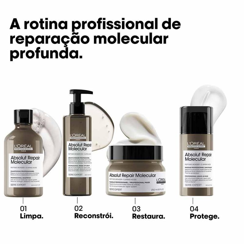 Máscara de tratamento l'oréal professionnel absolut repair molecular