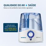 Umidificador de Ar Mondial Comfort Air 6 UA-07 35W Branco/Azul Bivolt