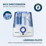 Umidificador de Ar Mondial Comfort Air 6 UA-07 35W Branco/Azul Bivolt
