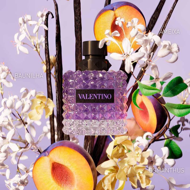 Perfume born in roma donna purple valentino feminino eau de parfum