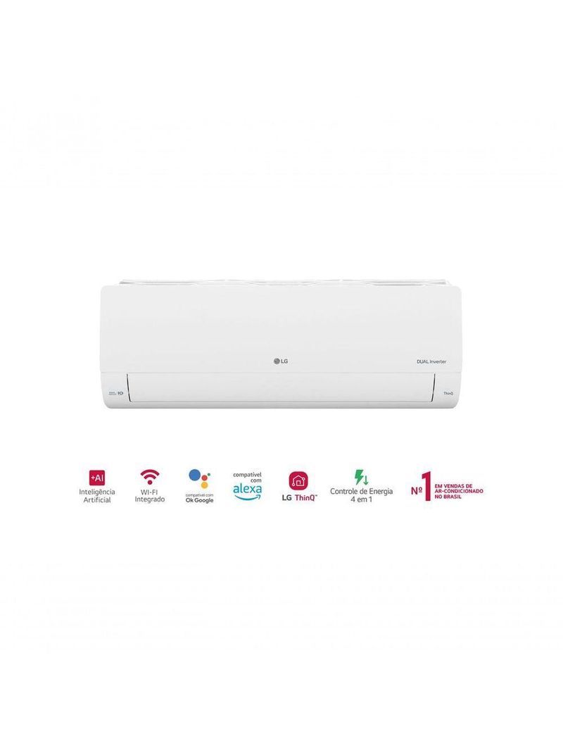 Ar Condicionado LG Dual Inverter Voice +AI 12000 BTUs Frio 127V