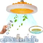 Ventilador de Teto Grupo Shopmix Silencioso com Luminária LED Branco Bivolt