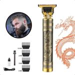 Aparador De Pelo T9 Dourado 110v-240v Profissional