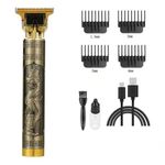 Aparador De Pelo T9 Dourado 110v-240v Profissional