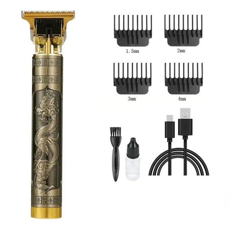 Aparador De Pelo T9 Dourado 110v-240v Profissional